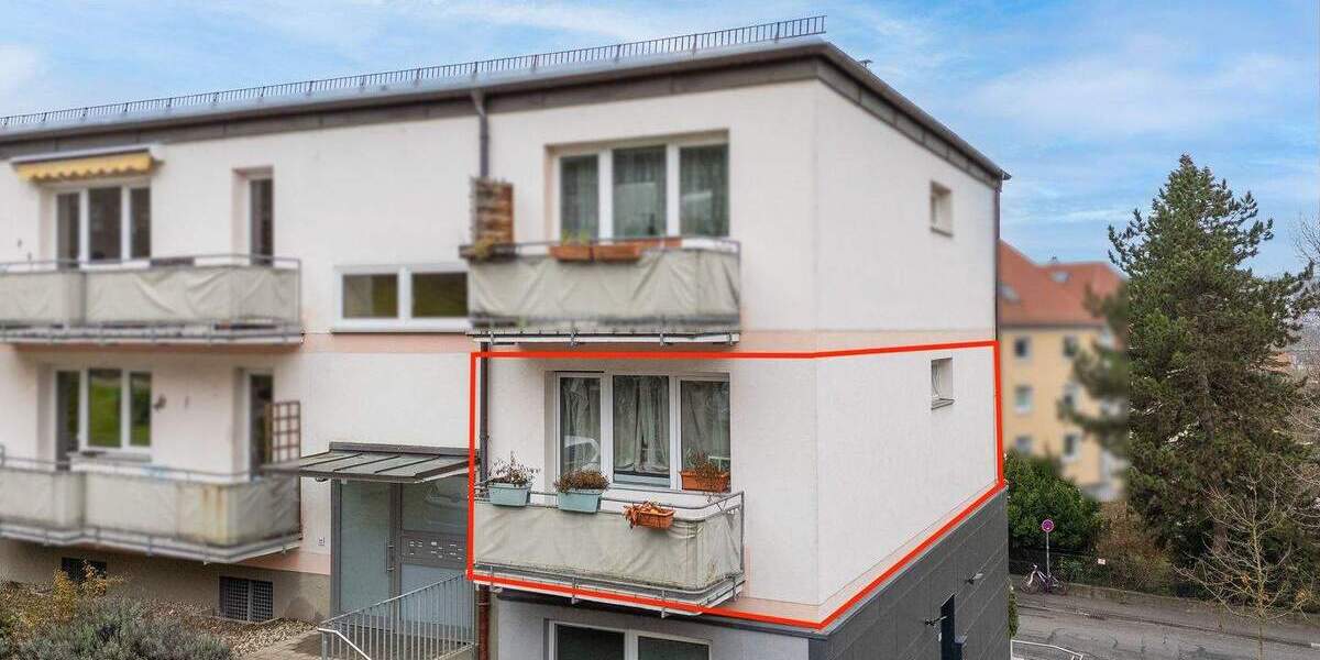 Etagenwohnung Würzburg Frauenland - 2 Zimmer, 57 m&sup2;, 270.000&euro; | Angebot:26016144