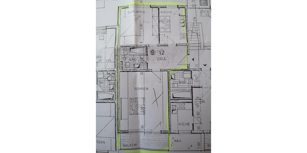 Etagenwohnung Gerbrunn - 2 Zimmer, 64 m&sup2;, 760&euro; | Angebot:26429022