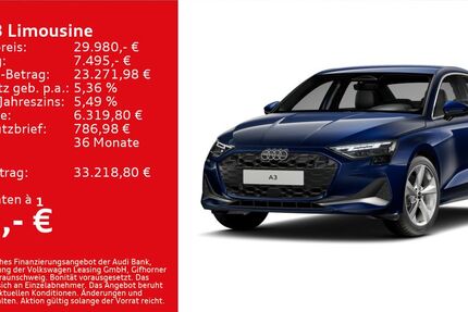 Audi A3 23.500 km 29.980 &euro; Kitzingen 97318