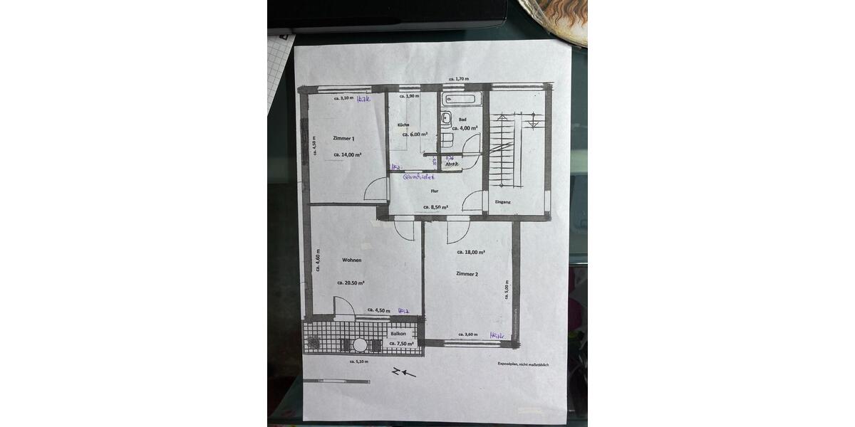 Vermiete in Top Lage 3-Zi-Wohn. in 65189 Wiesbaden, Kurparknähe 3 zimmer