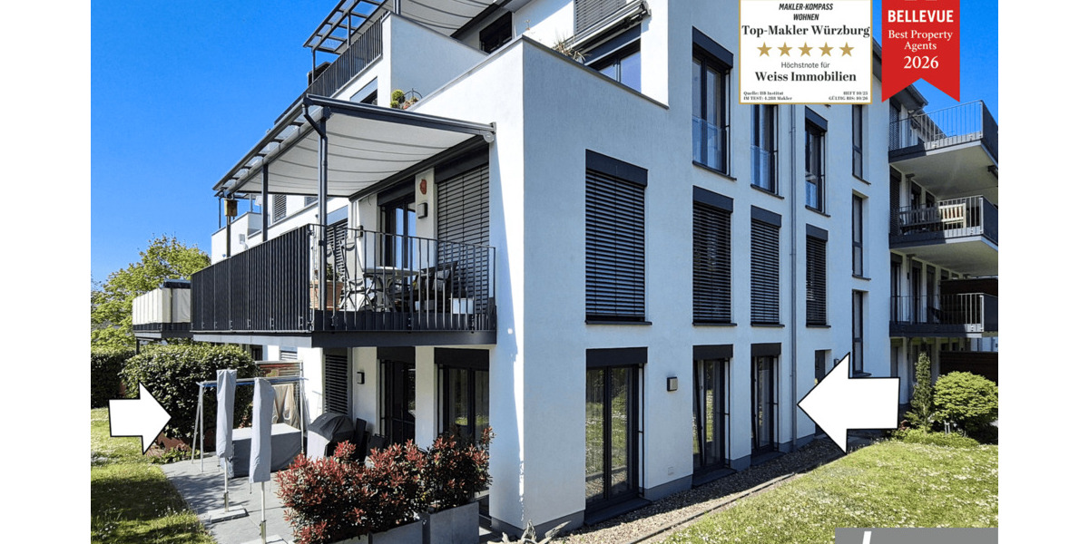 Etagenwohnung Würzburg Frauenland - 2 Zimmer, 82 m&sup2;, 1.175&euro; | Angebot:26674272