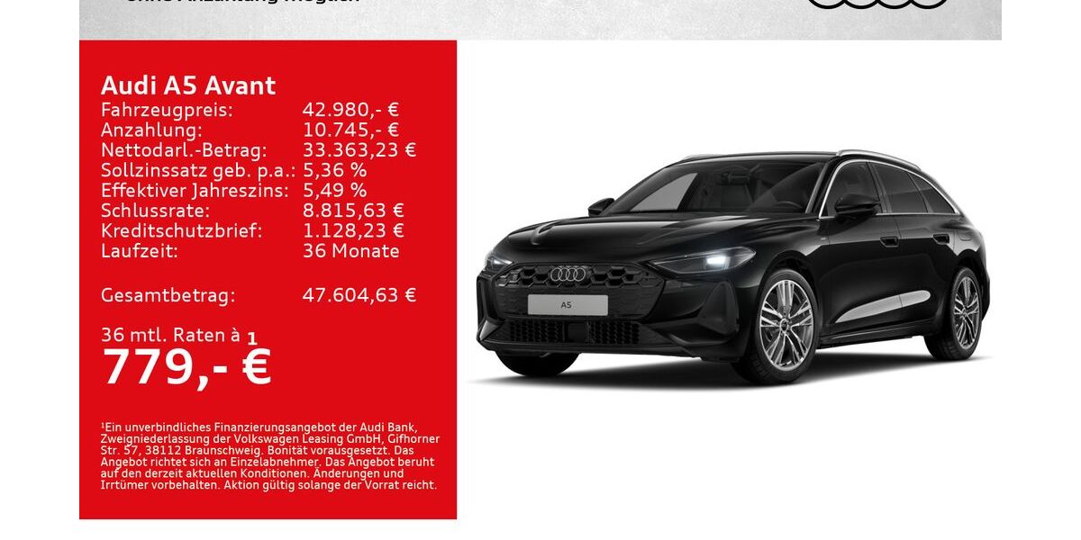 Audi A5 29.000 km 42.980 &euro; Kitzingen 97318
