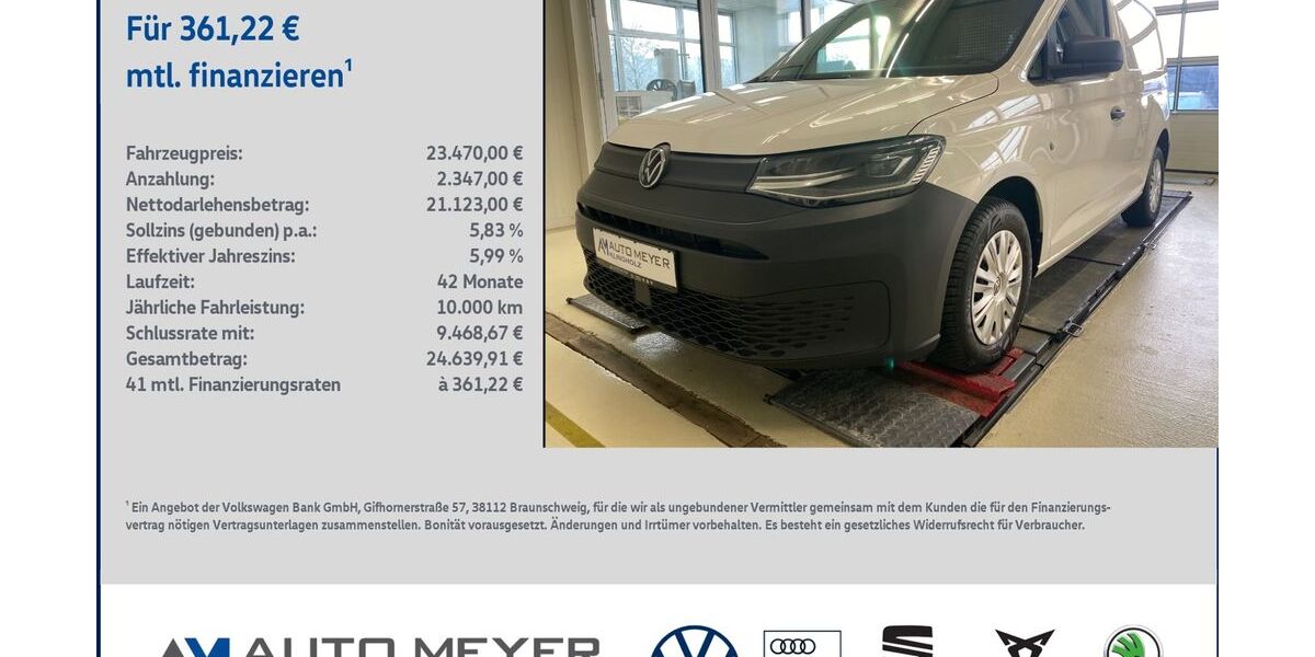 VW Caddy 12.907 km 23.470 &euro; Ochsenfurt 97199