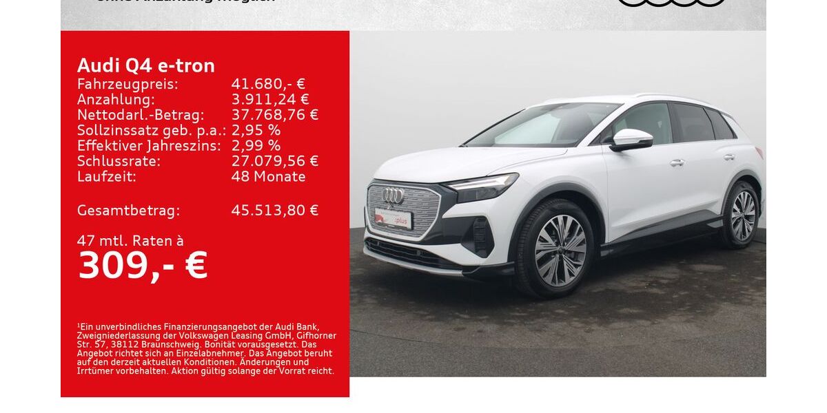 Audi Q4 e-tron 8.043 km 41.680 &euro; Würzburg 97076