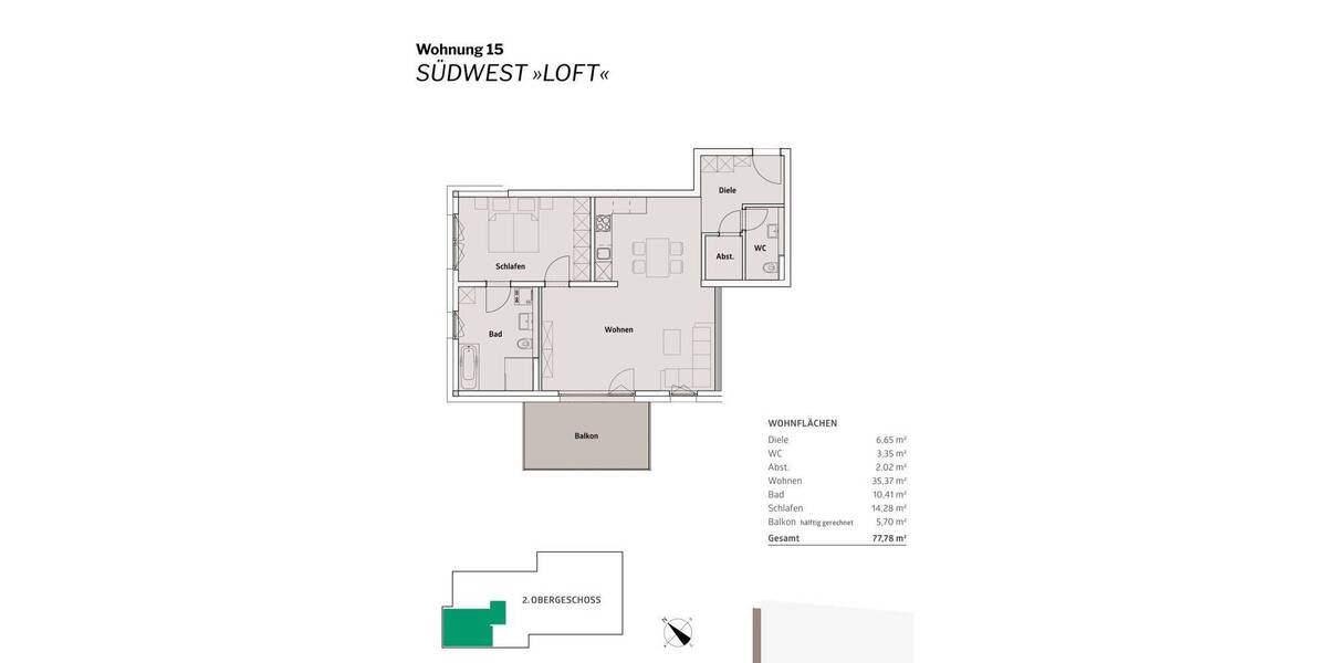 Etagenwohnung Marktheidenfeld - 2 Zimmer, 77 m&sup2;, 385.000&euro; | Angebot:26879254