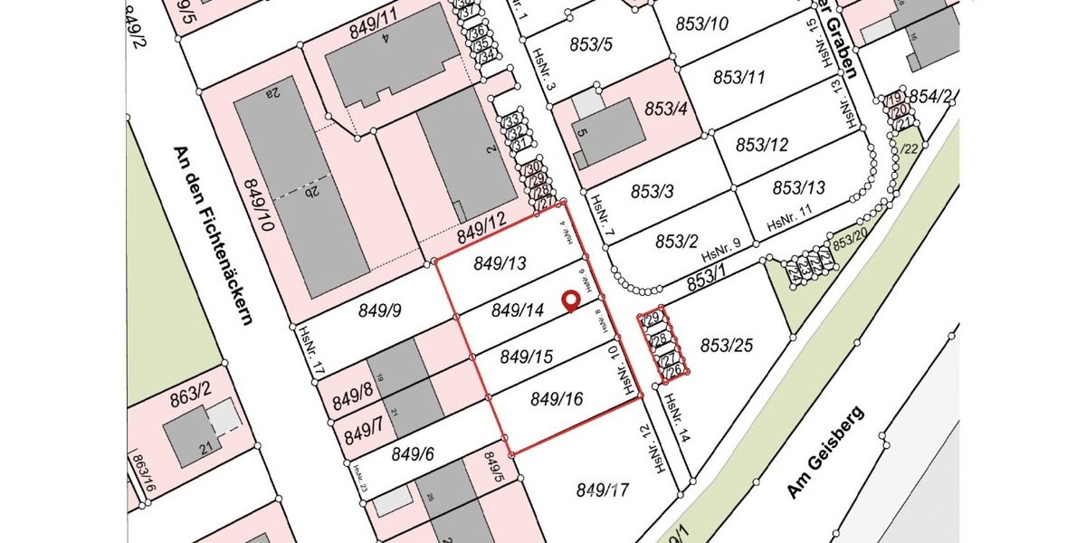 4 Reihenhausgrundstücke in Veitshöchheim zu verkaufen. - Grundstück Veitshöchheim Veitshöchheim | Angebot:26954057