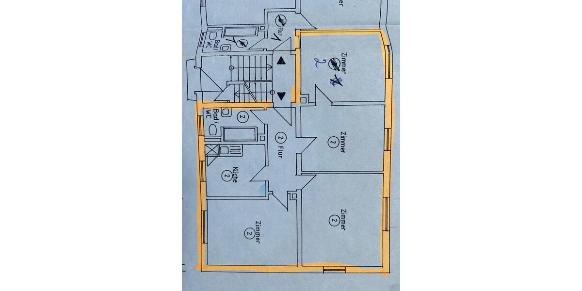 Hochparterre Würzburg Frauenland - 4 Zimmer, 86 m&sup2;, 395.000&euro; | Angebot:26865355