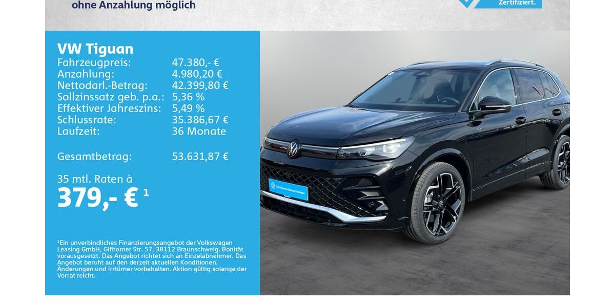 VW Tiguan 15.000 km 46.980 &euro; Kitzingen 97318