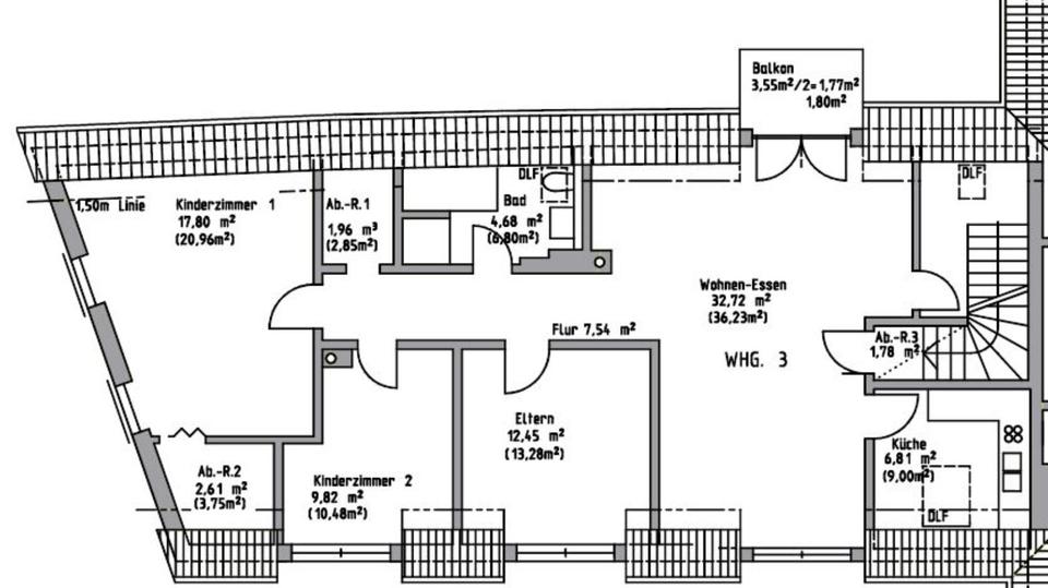 Dachgeschoßwohnung Rödelsee - 4.5 Zimmer, 108 m&sup2;, 950&euro; | Angebot:24338948