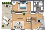 Etagenwohnung Würzburg Frauenland - 2 Zimmer, 82 m&sup2;, 1.175&euro; | Angebot:26674272