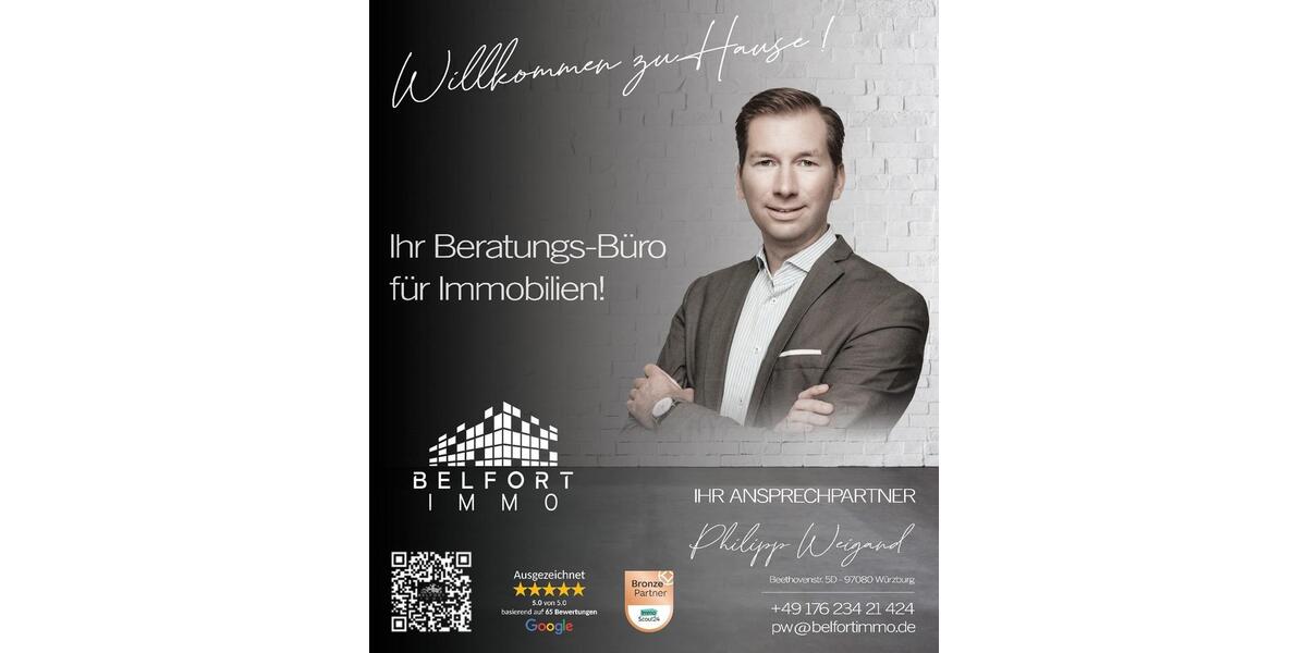 Etagenwohnung Würzburg Sanderau - 5 Zimmer, 147 m&sup2;, 1.840&euro; | Angebot:24739947