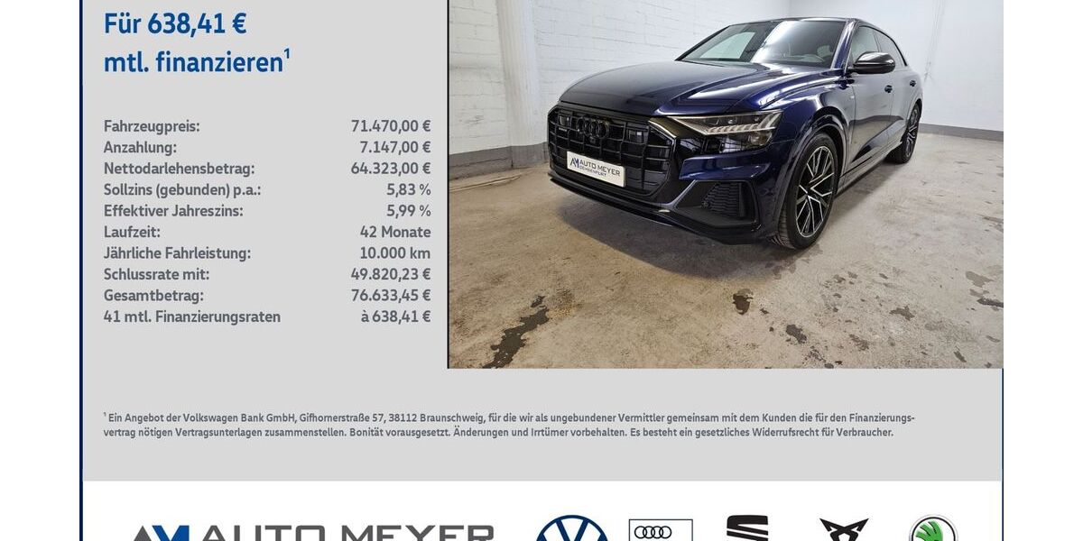 Audi Q8 35.200 km 71.470 &euro; Ochsenfurt 97199