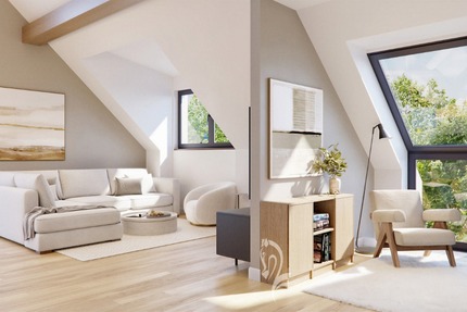 Ganze Etage, Balkonterrassenwohnung - 4,5 Zimmer - Neubau mit 5 Wohneinheiten, hier WE 5 - Wohnung Höchberg | Angebot:26143368