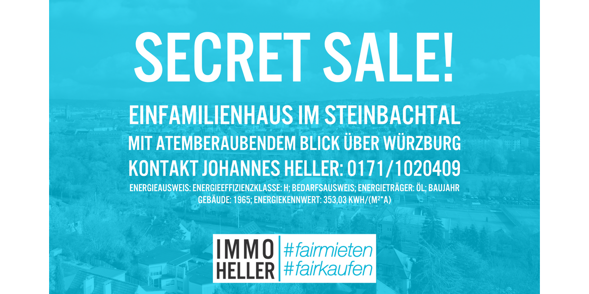 Einfamilienhaus Würzburg Steinbachtal - 6 Zimmer, 184 m&sup2;, 590.000&euro; | Angebot:27144359