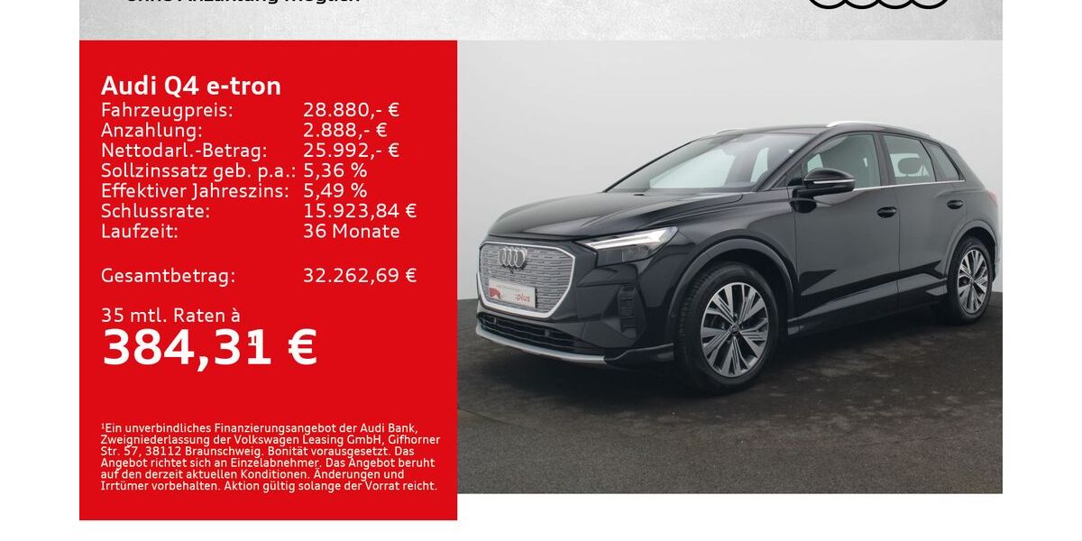 Audi Q4 e-tron 53.500 km 27.980 &euro; Würzburg 97076