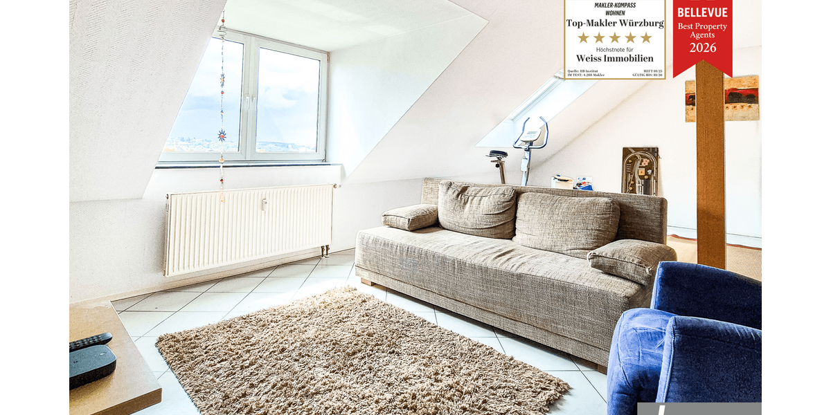 Etagenwohnung Würzburg Lindleinsmühle - 3 Zimmer, 80 m&sup2;, 800&euro; | Angebot:26641082