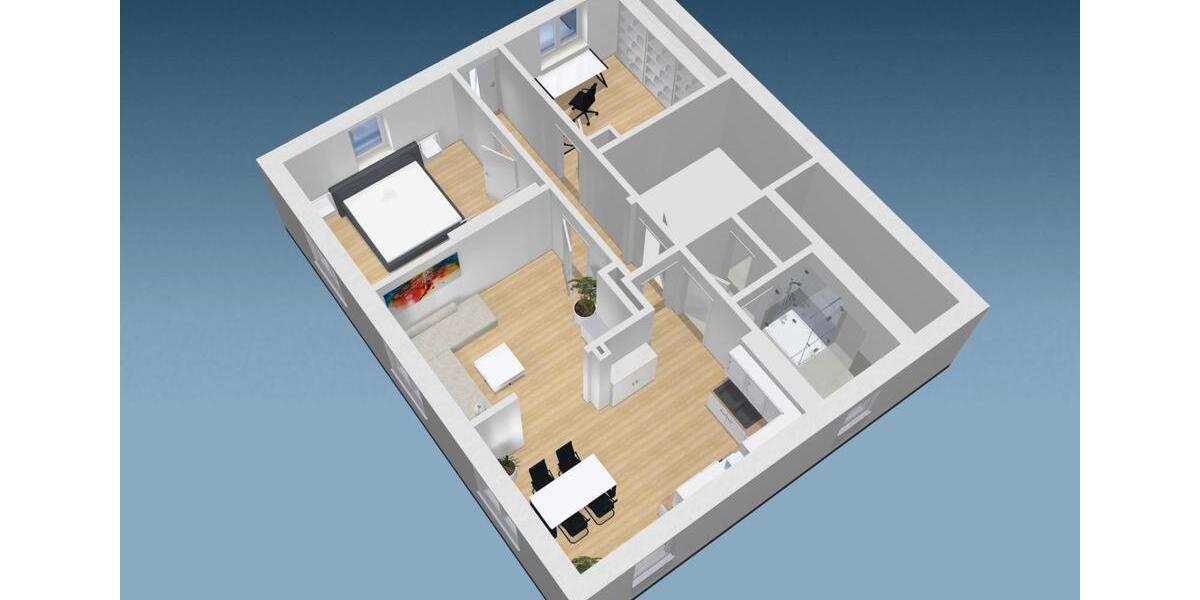 Erdgeschoßwohnung Werneck - 3 Zimmer, 85 m&sup2;, 1.100&euro; | Angebot:24370156