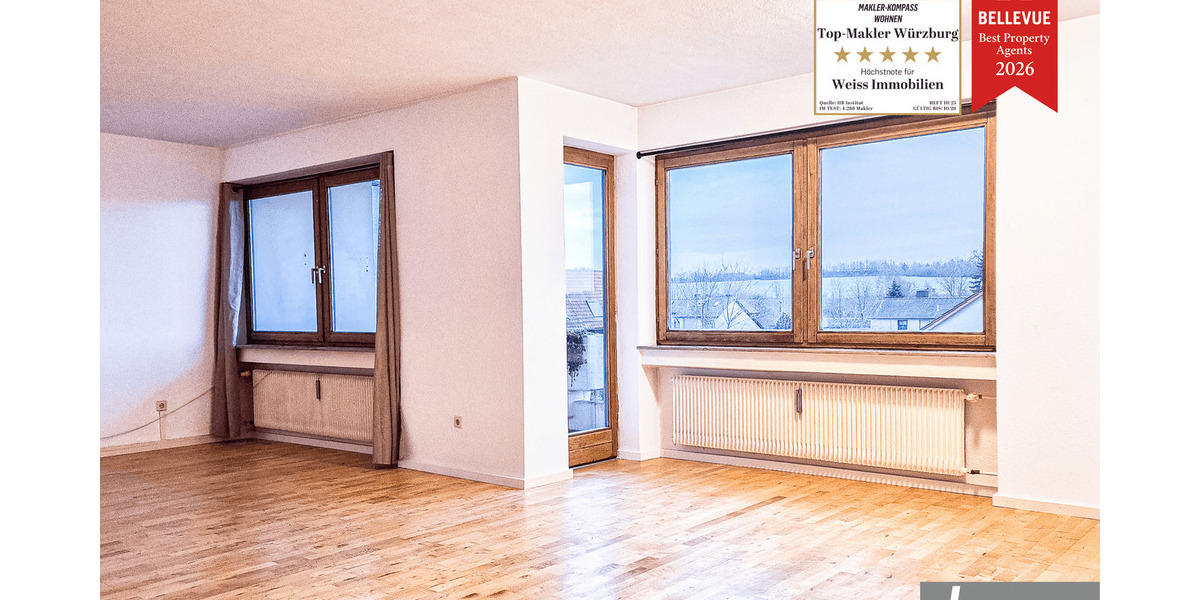 Etagenwohnung Volkach - 3 Zimmer, 106 m&sup2;, 1.000&euro; | Angebot:24862588
