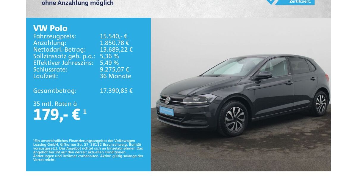 VW Polo 60.500 km 15.140 &euro; Würzburg 97076