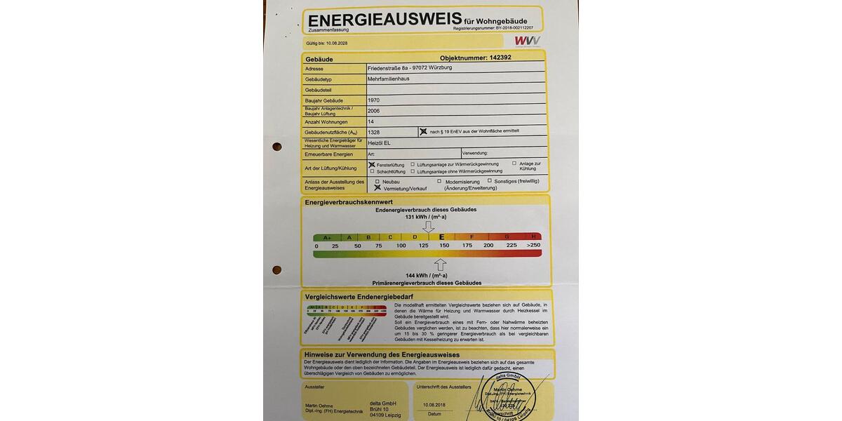 Einfamilienhaus Würzburg Sanderau - 2 Zimmer, 63 m&sup2;, 950&euro; | Angebot:26632116