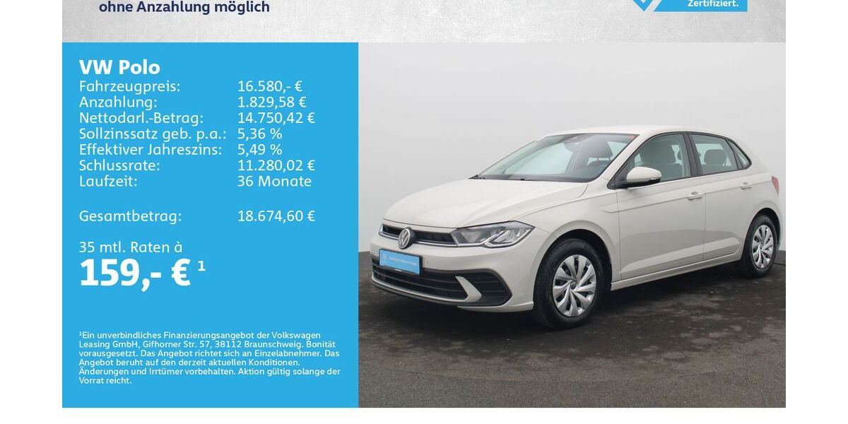 VW Polo 36.500 km 16.280 &euro; Würzburg 97076