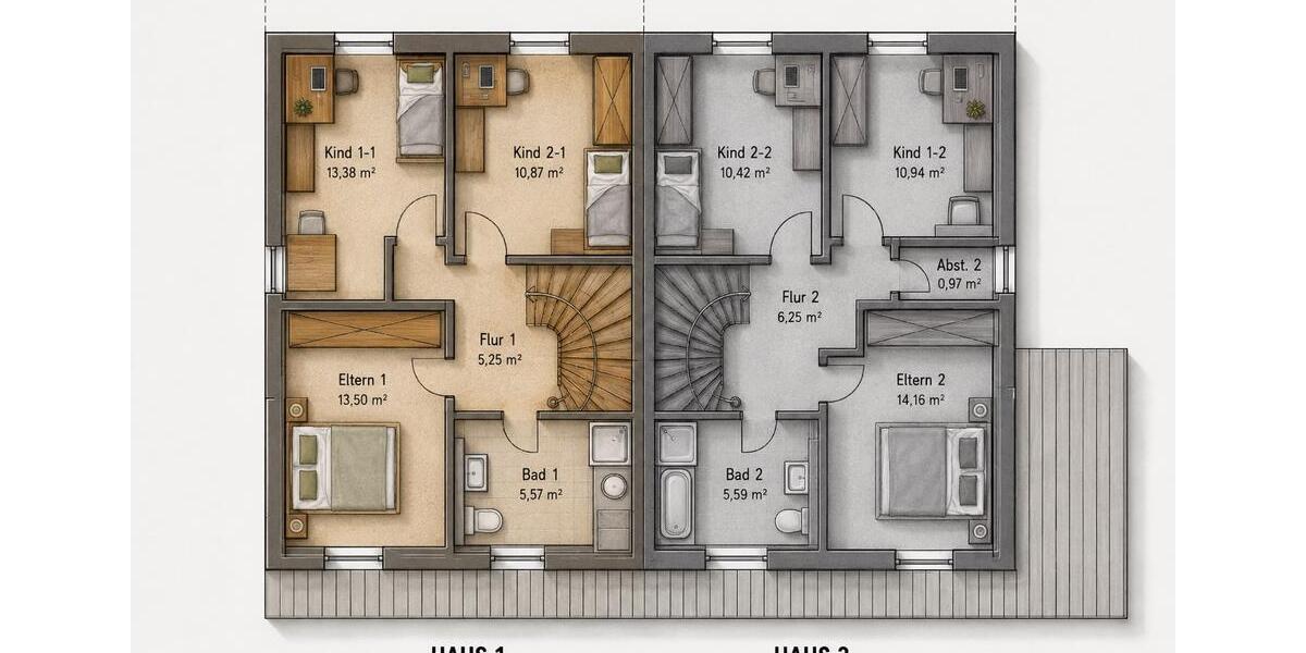 Doppelhaushälfte Würzburg Heuchelhof - 5 Zimmer, 128 m&sup2;, 590.000&euro; | Angebot:27209496