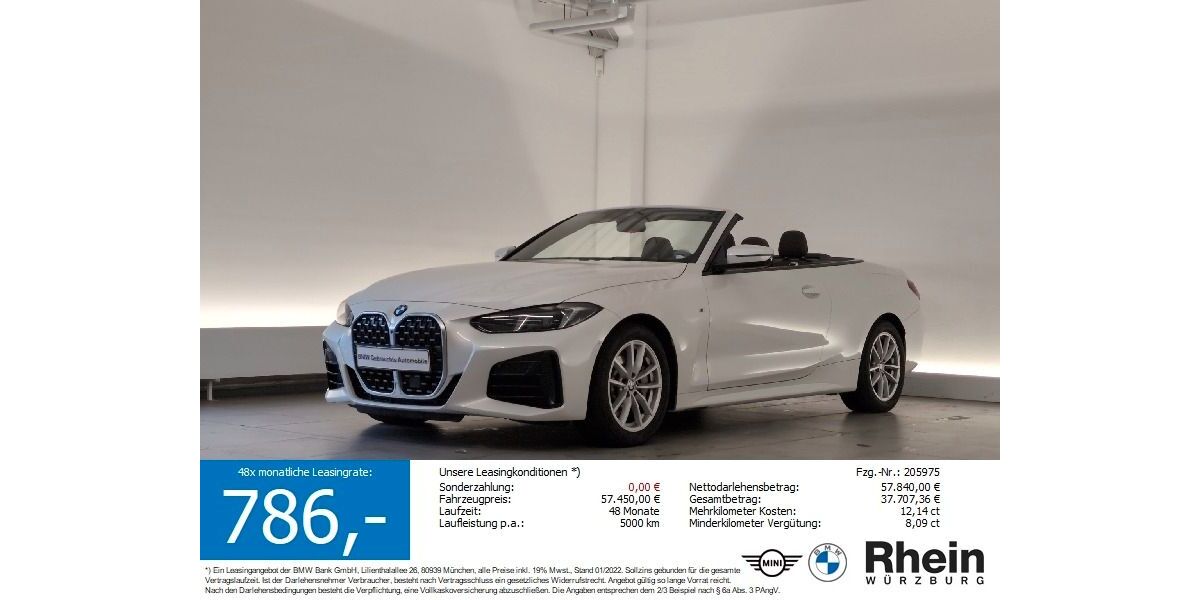 BMW 430 28.566 km 54.330 € Würzburg 97076