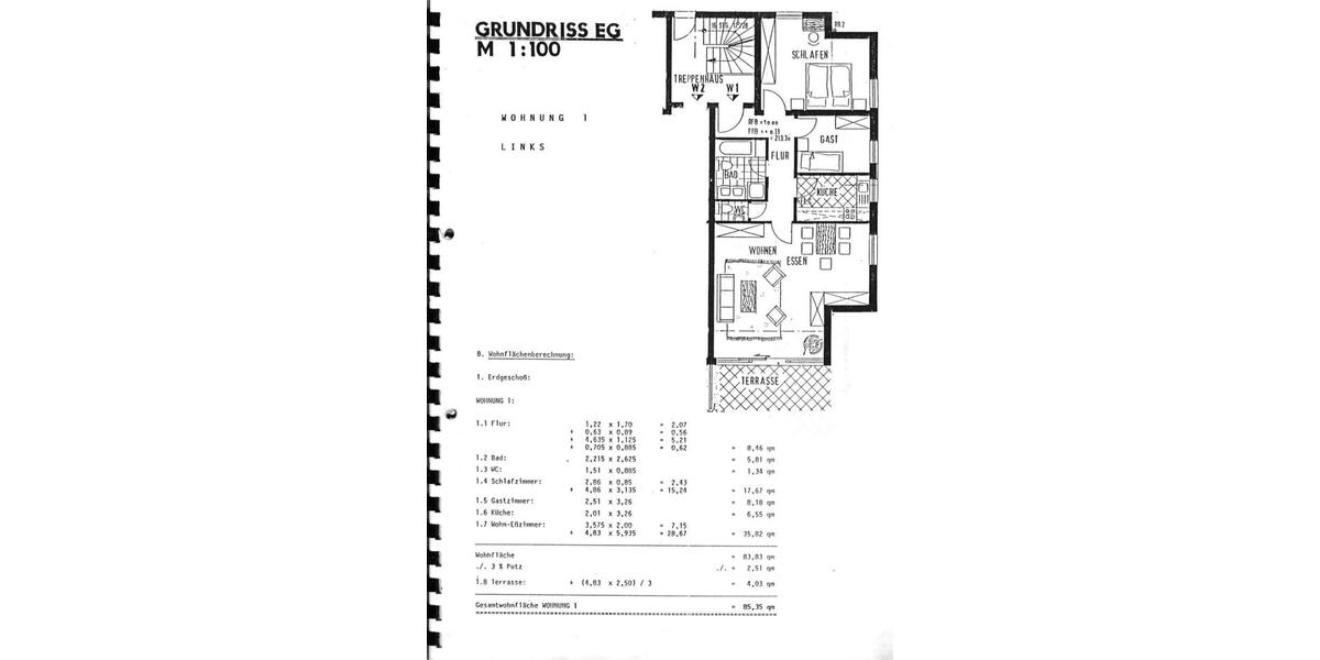 Tolle 3-Zimmer.Wohnung mit kleinem Privatpark 3 zimmer