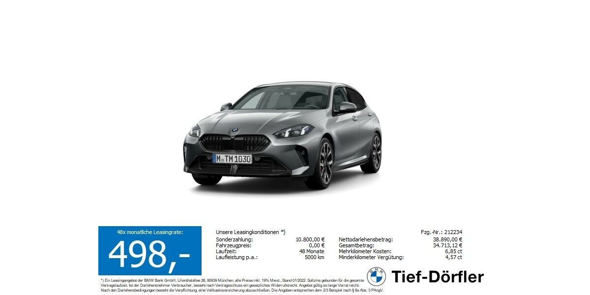 BMW 120 9.950 km 38.440 &euro; Marktsteft 97342