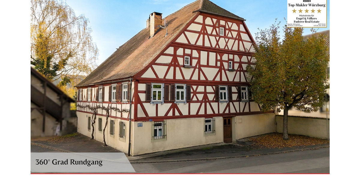 Wohnen, wo Geschichte blüht - Das Baderhaus in Sommerach 7 zimmer