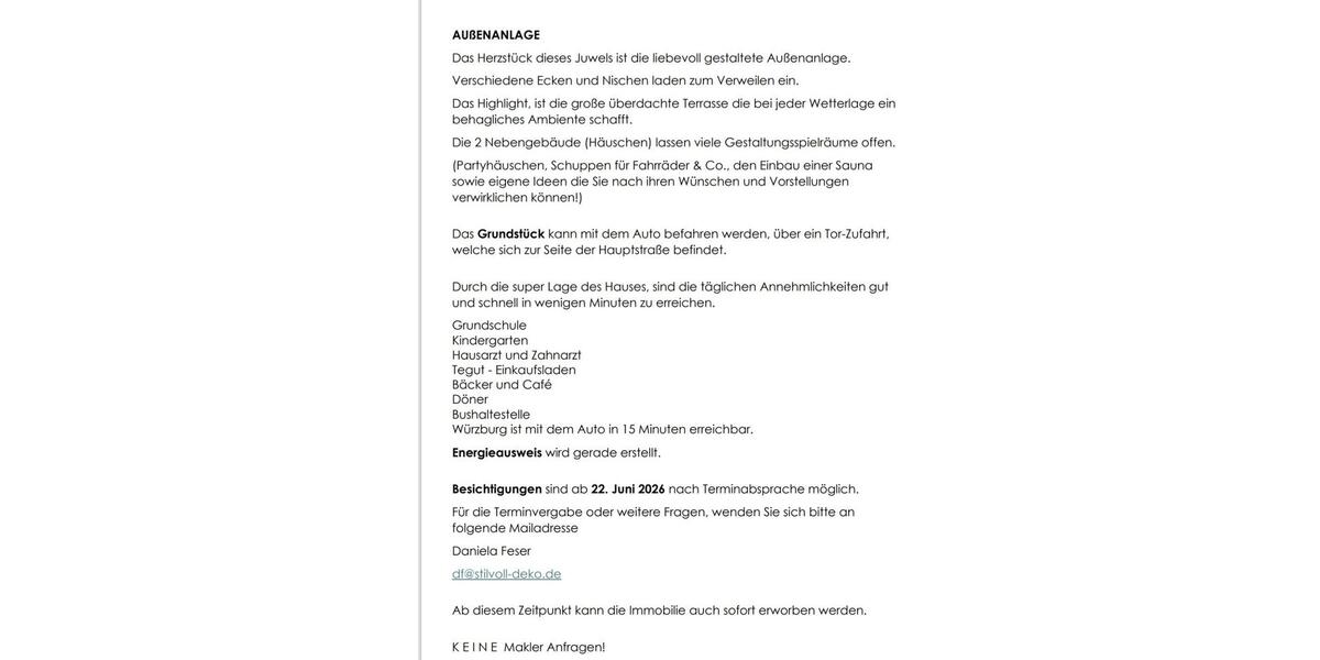 Einfamilienhaus Leinach - 395.000&euro; | Angebot:26597891