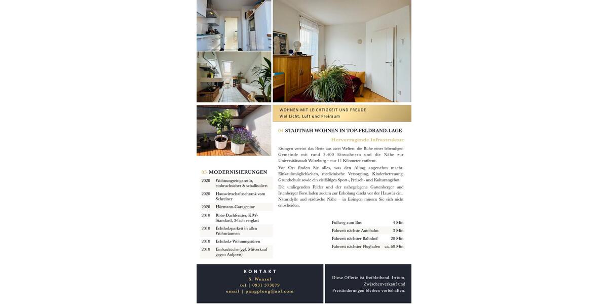 Dachgeschoßwohnung Eisingen - 3.5 Zimmer, 87 m&sup2;, 298.000&euro; | Angebot:26022242