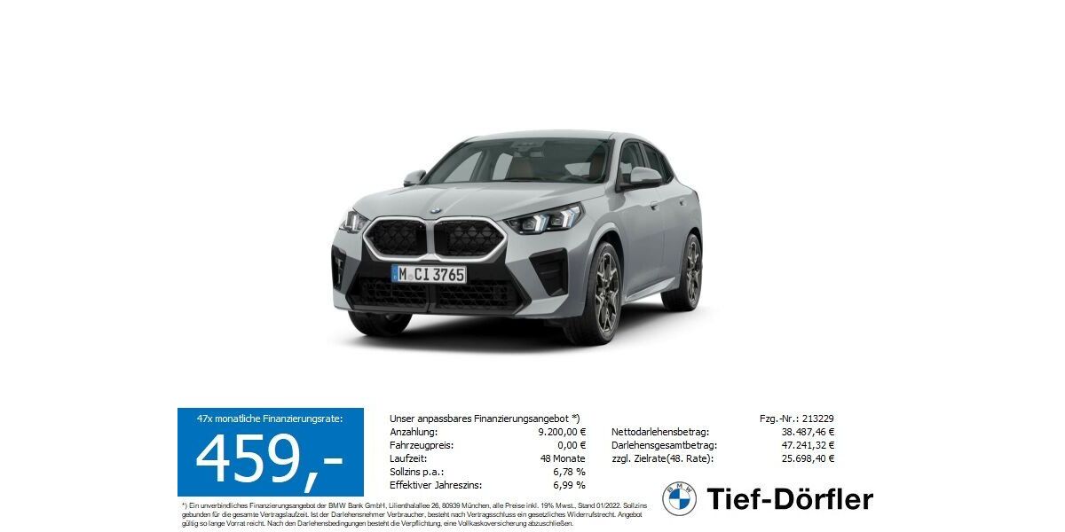 BMW X2 6.900 km 45.890 &euro; Marktsteft 97342