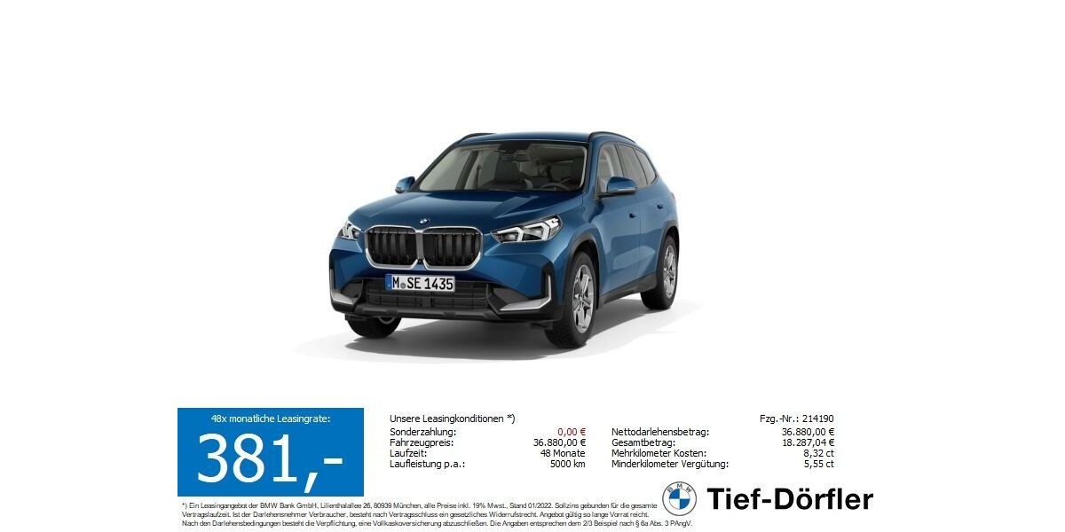 BMW X1 21.880 km 36.690 &euro; Marktsteft 97342