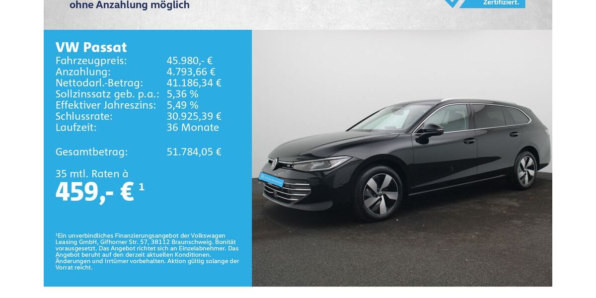 VW Passat 15.000 km 44.980 &euro; Würzburg 97076