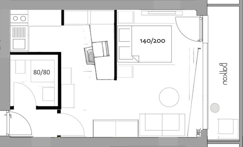 Etagenwohnung Höchberg - 1 Zimmer, 31 m&sup2;, 139.000&euro; | Angebot:27013703