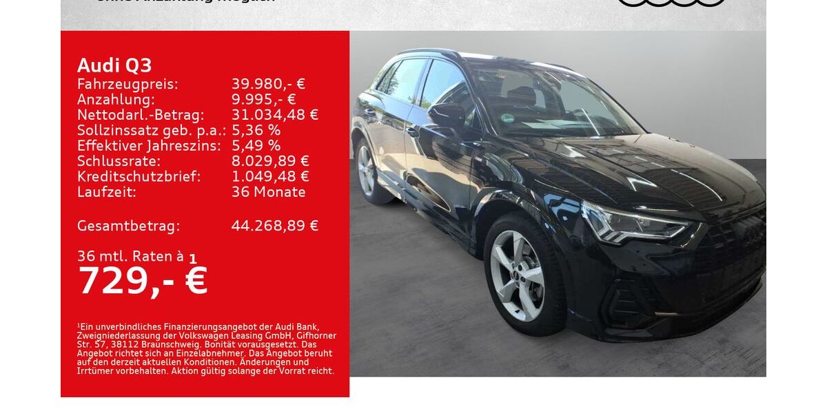 Audi Q3 15.000 km 39.980 &euro; Würzburg 97076