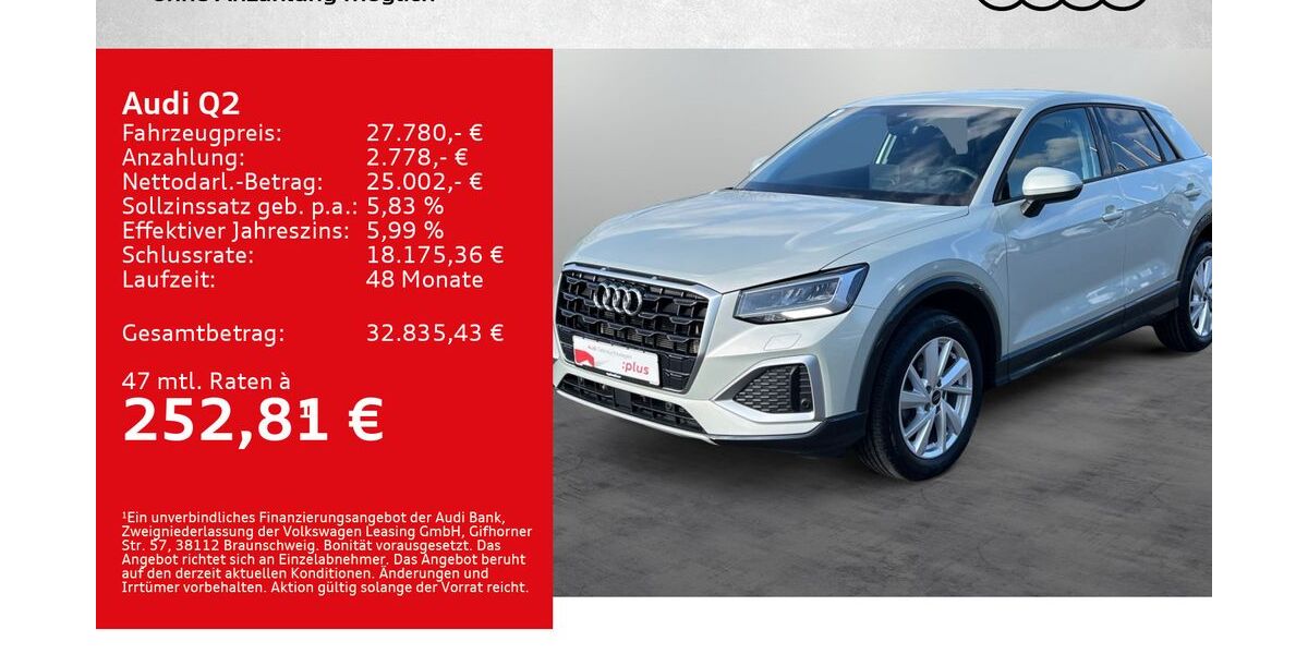 Audi Q2 25.500 km 26.980 &euro; Kitzingen 97318