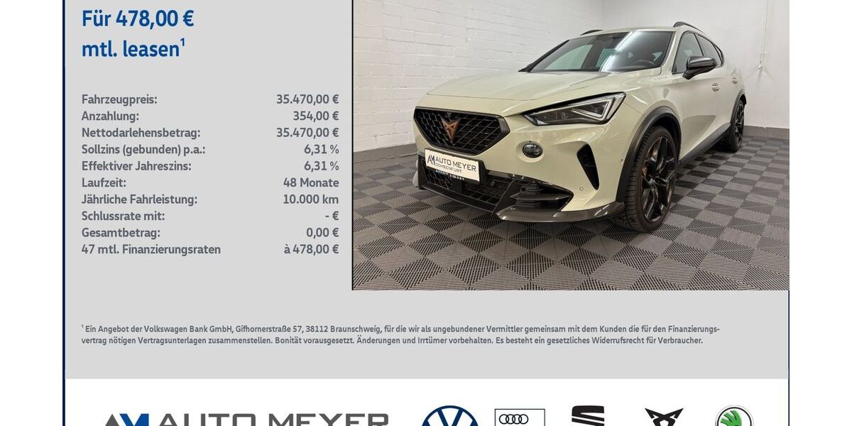 Cupra Formentor 86.000 km 35.470 &euro; Ochsenfurt 97199