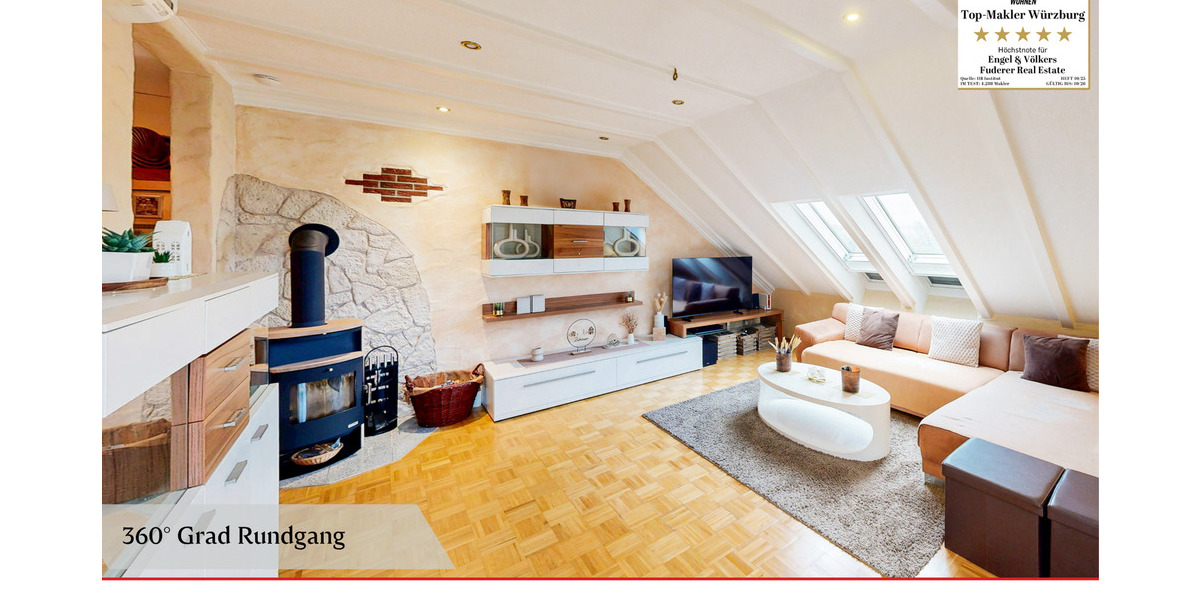 Die Alternative zum Häuschen: Großzügige 5-Zimmer-Wohnung im mediterranen Stil 5 zimmer