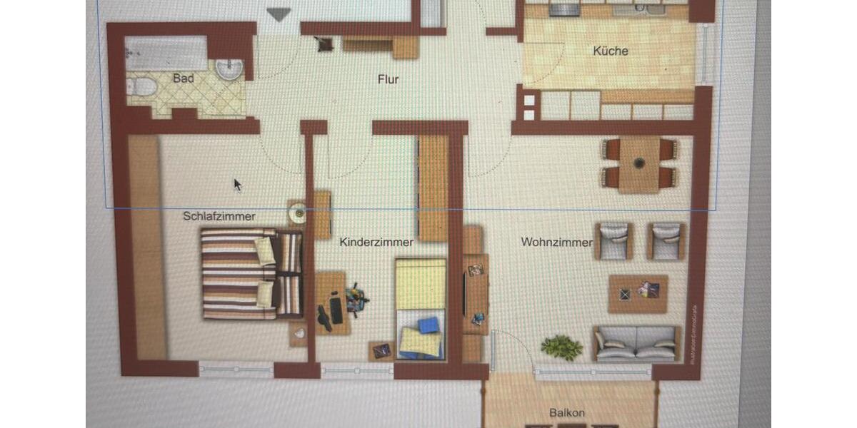 Etagenwohnung Würzburg Lindleinsmühle - 3 Zimmer, 67 m&sup2;, 270.000&euro; | Angebot:26238923