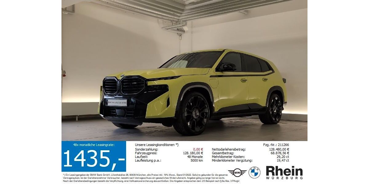 BMW XM 13.049 km 122.860 &euro; Würzburg 97076