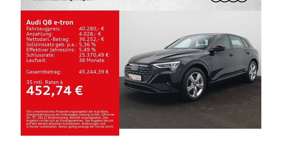Audi Q8 e-tron 40.000 km 39.490 &euro; Würzburg 97076