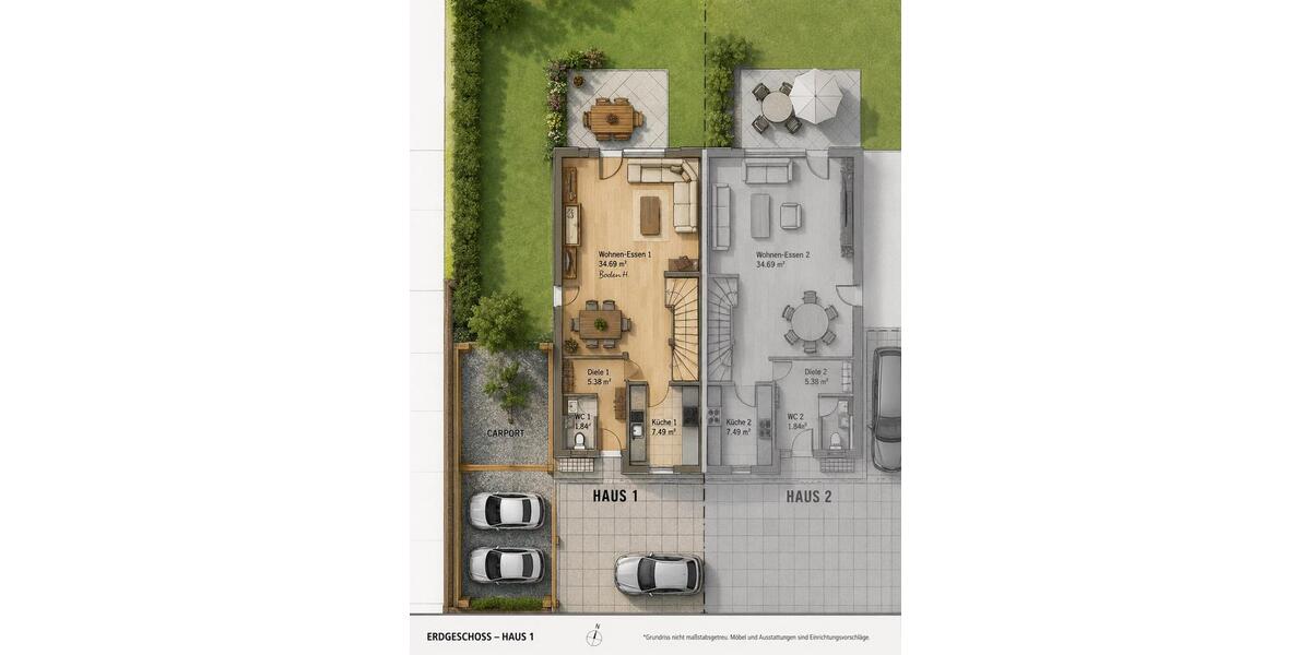 Doppelhaushälfte Würzburg Heuchelhof - 5 Zimmer, 128 m&sup2;, 590.000&euro; | Angebot:27209496
