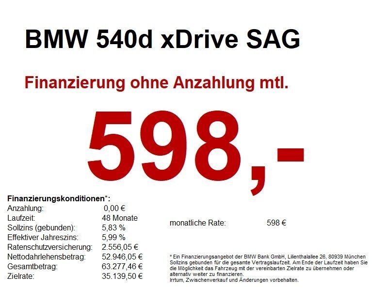BMW 540 18.745 km 63.470 € Marktsteft 97342