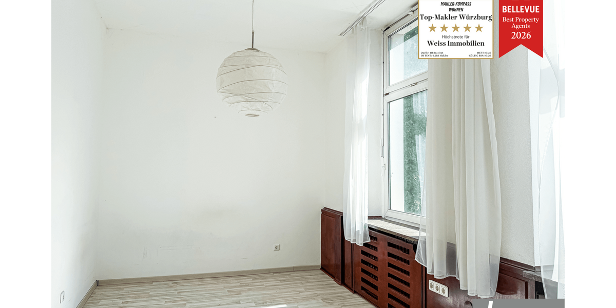 Etagenwohnung Würzburg Sanderau - 4 Zimmer, 116 m&sup2;, 390.000&euro; | Angebot:26757325