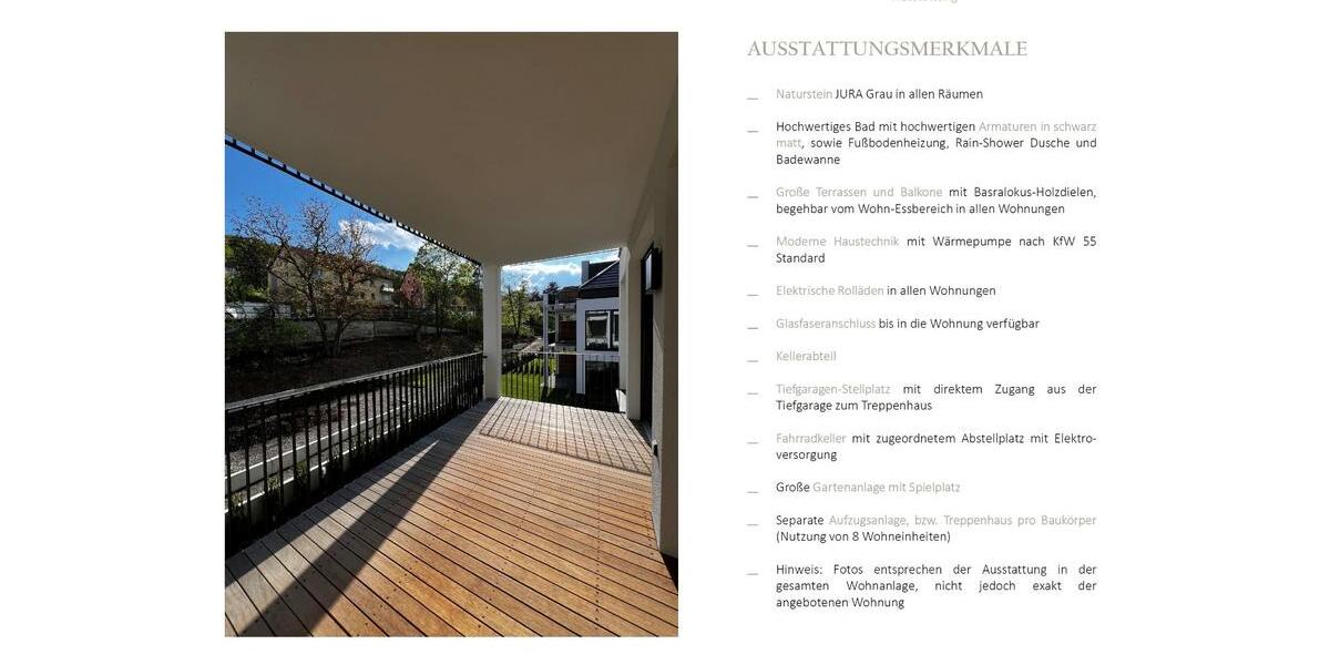 3-Zi Neubauwohnung mit großem Balkon und Südausrichtung 3 zimmer