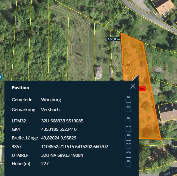 Grundstück Würzburg Lindleinsmühle - 25.000&euro; | Angebot:26047504