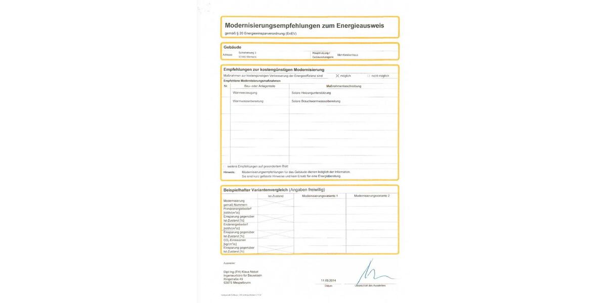 Etagenwohnung Werneck - 4 Zimmer, 105 m&sup2;, 295.000&euro; | Angebot:26991601