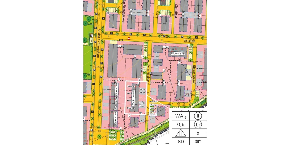 4 Reihenhausgrundstücke in Veitshöchheim zu verkaufen. - Grundstück Veitshöchheim Veitshöchheim | Angebot:26954057